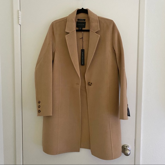 Luxe wool cashmere blend camel coat - Picture 2 of 7